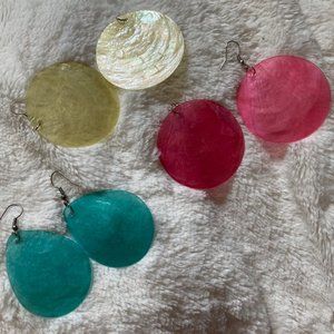 Colorful Shell Earrings!